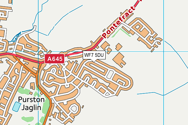 WF7 5DU map - OS VectorMap District (Ordnance Survey) WF7 5DU map - OS VectorMap District (Ordnance Survey)