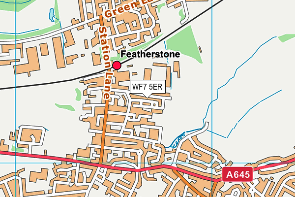 WF7 5ER map - OS VectorMap District (Ordnance Survey) WF7 5ER map - OS VectorMap District (Ordnance Survey)