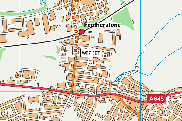 WF7 5ET map - OS VectorMap District (Ordnance Survey) WF7 5ET map - OS VectorMap District (Ordnance Survey)