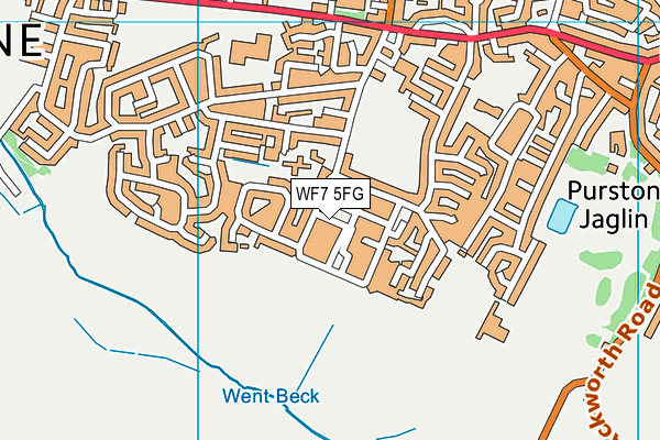 WF7 5FG map - OS VectorMap District (Ordnance Survey) WF7 5FG map - OS VectorMap District (Ordnance Survey)