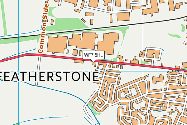 WF7 5HL map - OS VectorMap District (Ordnance Survey) WF7 5HL map - OS VectorMap District (Ordnance Survey)