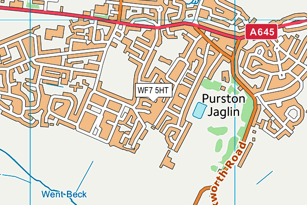 WF7 5HT map - OS VectorMap District (Ordnance Survey) WF7 5HT map - OS VectorMap District (Ordnance Survey)
