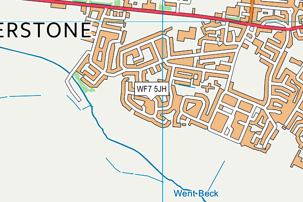 WF7 5JH map - OS VectorMap District (Ordnance Survey) WF7 5JH map - OS VectorMap District (Ordnance Survey)