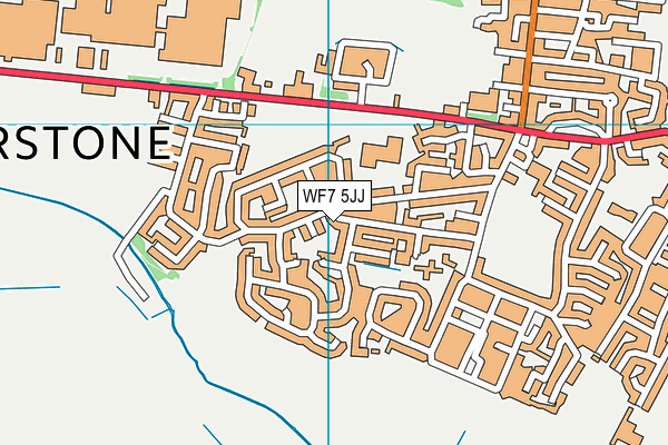 WF7 5JJ map - OS VectorMap District (Ordnance Survey) WF7 5JJ map - OS VectorMap District (Ordnance Survey)