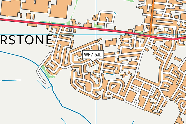 WF7 5JL map - OS VectorMap District (Ordnance Survey) WF7 5JL map - OS VectorMap District (Ordnance Survey)