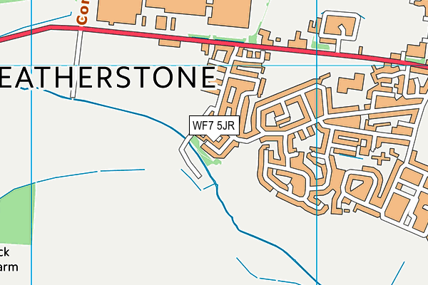 WF7 5JR map - OS VectorMap District (Ordnance Survey) WF7 5JR map - OS VectorMap District (Ordnance Survey)