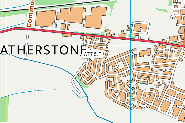WF7 5JT map - OS VectorMap District (Ordnance Survey) WF7 5JT map - OS VectorMap District (Ordnance Survey)