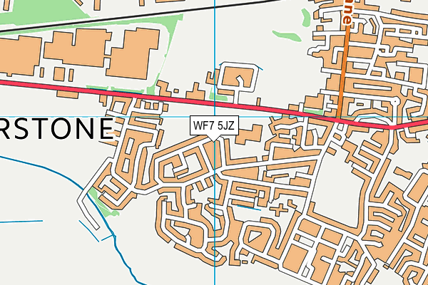 WF7 5JZ map - OS VectorMap District (Ordnance Survey) WF7 5JZ map - OS VectorMap District (Ordnance Survey)