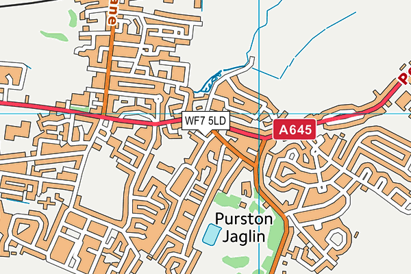 WF7 5LD map - OS VectorMap District (Ordnance Survey) WF7 5LD map - OS VectorMap District (Ordnance Survey)