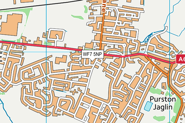 WF7 5NP map - OS VectorMap District (Ordnance Survey) WF7 5NP map - OS VectorMap District (Ordnance Survey)