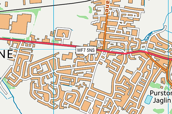 WF7 5NS map - OS VectorMap District (Ordnance Survey) WF7 5NS map - OS VectorMap District (Ordnance Survey)