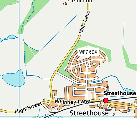 WF7 6DX map - OS VectorMap District (Ordnance Survey) WF7 6DX map - OS VectorMap District (Ordnance Survey)