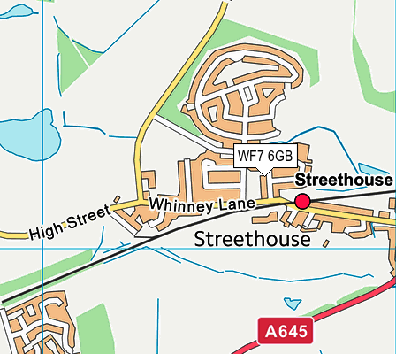 WF7 6GB map - OS VectorMap District (Ordnance Survey)