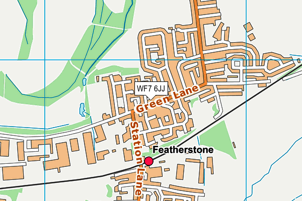 WF7 6JJ map - OS VectorMap District (Ordnance Survey) WF7 6JJ map - OS VectorMap District (Ordnance Survey)