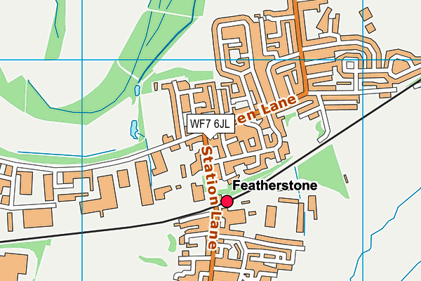 WF7 6JL map - OS VectorMap District (Ordnance Survey) WF7 6JL map - OS VectorMap District (Ordnance Survey)