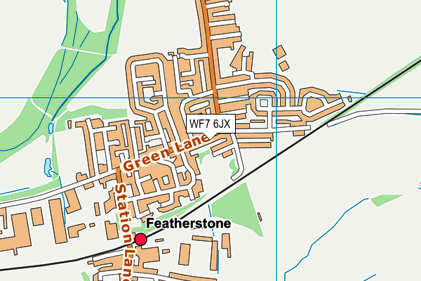 WF7 6JX map - OS VectorMap District (Ordnance Survey) WF7 6JX map - OS VectorMap District (Ordnance Survey)