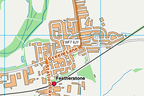 WF7 6JY map - OS VectorMap District (Ordnance Survey) WF7 6JY map - OS VectorMap District (Ordnance Survey)