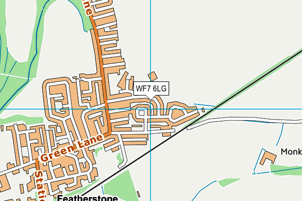 WF7 6LG map - OS VectorMap District (Ordnance Survey) WF7 6LG map - OS VectorMap District (Ordnance Survey)