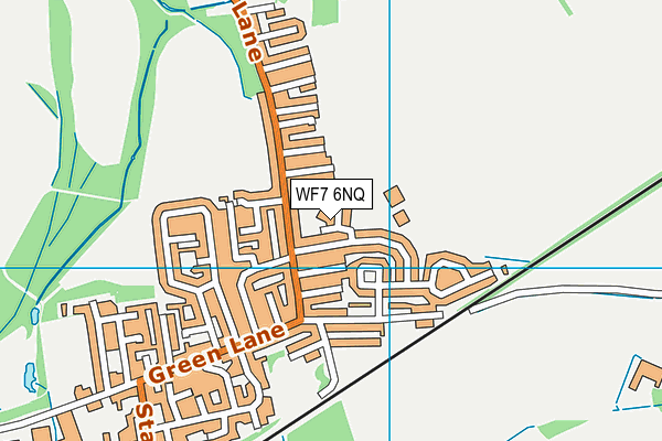 WF7 6NQ map - OS VectorMap District (Ordnance Survey) WF7 6NQ map - OS VectorMap District (Ordnance Survey)