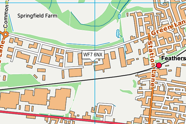 WF7 6NX map - OS VectorMap District (Ordnance Survey) WF7 6NX map - OS VectorMap District (Ordnance Survey)