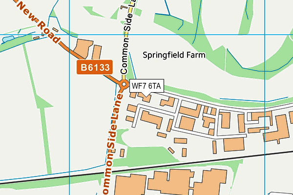 WF7 6TA map - OS VectorMap District (Ordnance Survey) WF7 6TA map - OS VectorMap District (Ordnance Survey)