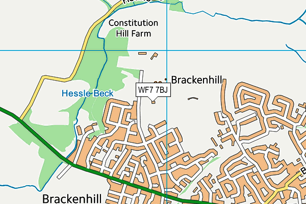 WF7 7BJ map - OS VectorMap District (Ordnance Survey) WF7 7BJ map - OS VectorMap District (Ordnance Survey)