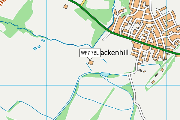 WF7 7BL map - OS VectorMap District (Ordnance Survey) WF7 7BL map - OS VectorMap District (Ordnance Survey)