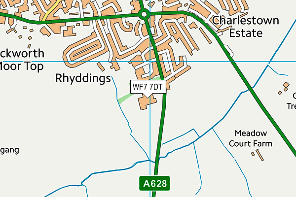 WF7 7DT map - OS VectorMap District (Ordnance Survey) WF7 7DT map - OS VectorMap District (Ordnance Survey)