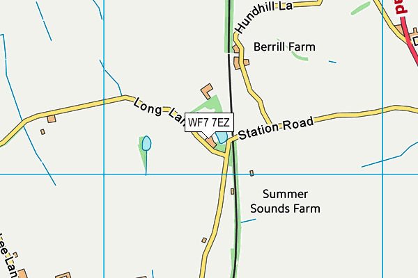 WF7 7EZ map - OS VectorMap District (Ordnance Survey) WF7 7EZ map - OS VectorMap District (Ordnance Survey)