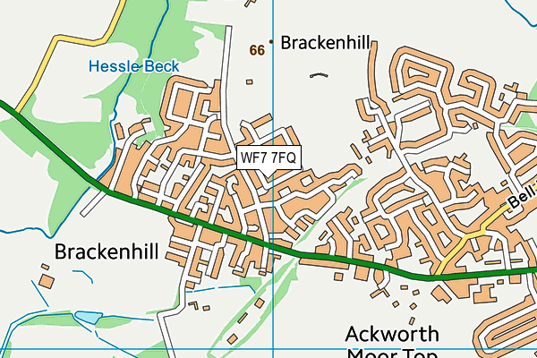 WF7 7FQ map - OS VectorMap District (Ordnance Survey) WF7 7FQ map - OS VectorMap District (Ordnance Survey)