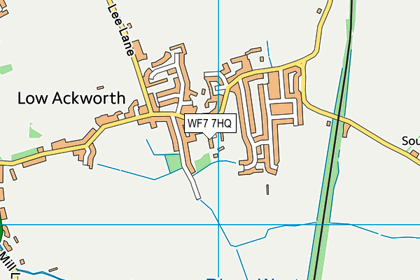 WF7 7HQ map - OS VectorMap District (Ordnance Survey) WF7 7HQ map - OS VectorMap District (Ordnance Survey)