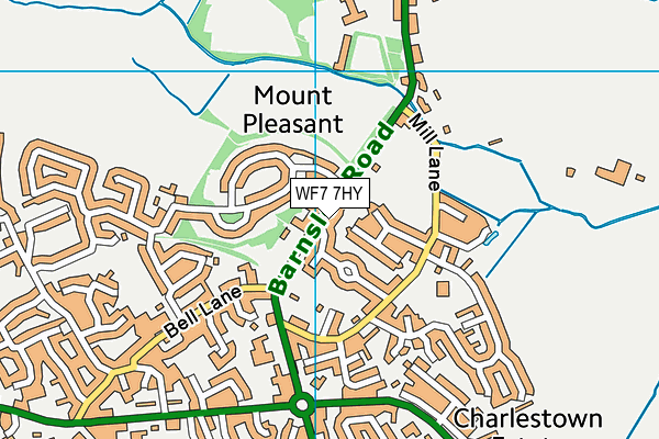 WF7 7HY map - OS VectorMap District (Ordnance Survey) WF7 7HY map - OS VectorMap District (Ordnance Survey)