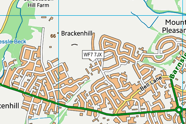 WF7 7JX map - OS VectorMap District (Ordnance Survey) WF7 7JX map - OS VectorMap District (Ordnance Survey)
