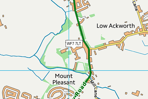 WF7 7LT map - OS VectorMap District (Ordnance Survey) WF7 7LT map - OS VectorMap District (Ordnance Survey)