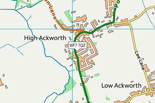 WF7 7QZ map - OS VectorMap District (Ordnance Survey) WF7 7QZ map - OS VectorMap District (Ordnance Survey)