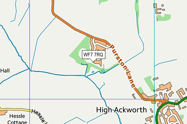 WF7 7RQ map - OS VectorMap District (Ordnance Survey) WF7 7RQ map - OS VectorMap District (Ordnance Survey)