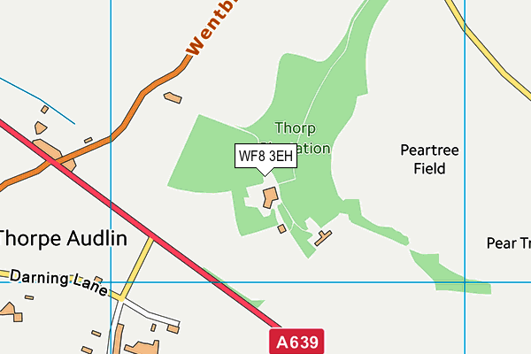 WF8 3EH map - OS VectorMap District (Ordnance Survey) WF8 3EH map - OS VectorMap District (Ordnance Survey)