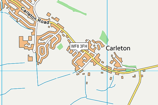 WF8 3FH map - OS VectorMap District (Ordnance Survey) WF8 3FH map - OS VectorMap District (Ordnance Survey)