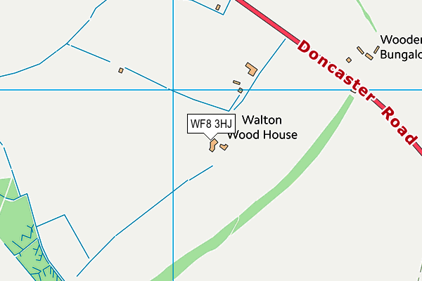 WF8 3HJ map - OS VectorMap District (Ordnance Survey) WF8 3HJ map - OS VectorMap District (Ordnance Survey)