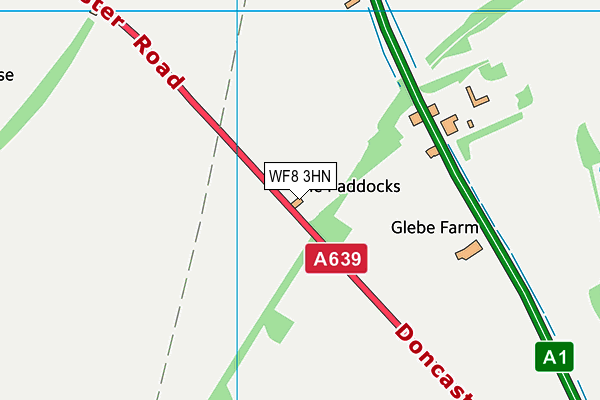 WF8 3HN map - OS VectorMap District (Ordnance Survey) WF8 3HN map - OS VectorMap District (Ordnance Survey)