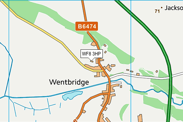WF8 3HP map - OS VectorMap District (Ordnance Survey) WF8 3HP map - OS VectorMap District (Ordnance Survey)