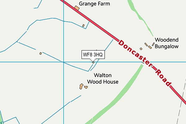 WF8 3HQ map - OS VectorMap District (Ordnance Survey) WF8 3HQ map - OS VectorMap District (Ordnance Survey)