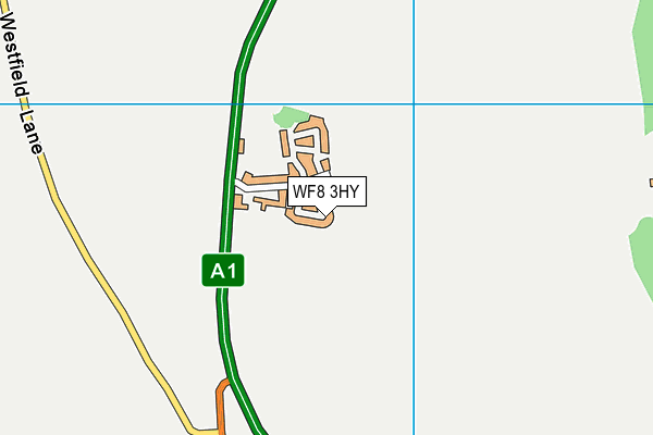 WF8 3HY map - OS VectorMap District (Ordnance Survey) WF8 3HY map - OS VectorMap District (Ordnance Survey)