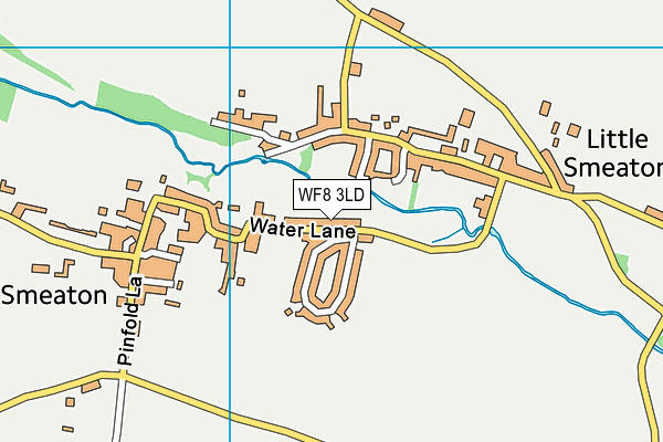 WF8 3LD map - OS VectorMap District (Ordnance Survey) WF8 3LD map - OS VectorMap District (Ordnance Survey)