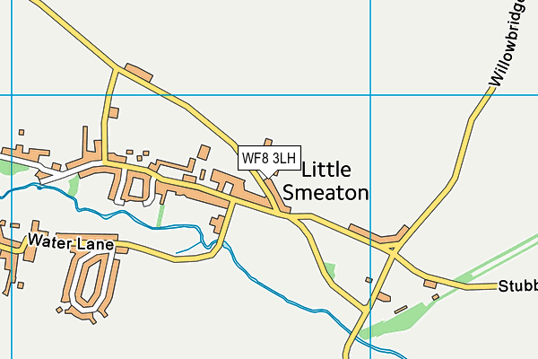 WF8 3LH map - OS VectorMap District (Ordnance Survey) WF8 3LH map - OS VectorMap District (Ordnance Survey)