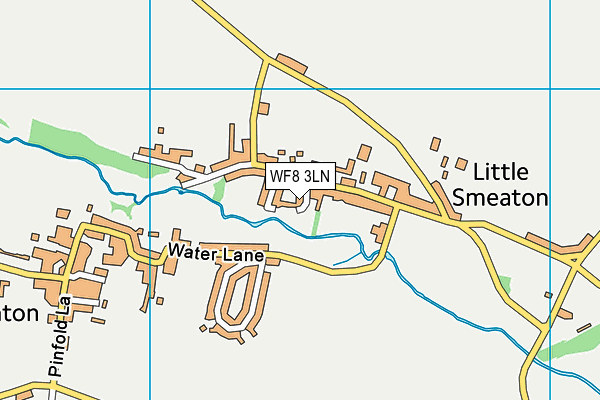 WF8 3LN map - OS VectorMap District (Ordnance Survey) WF8 3LN map - OS VectorMap District (Ordnance Survey)