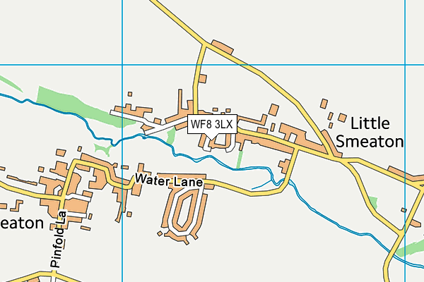 WF8 3LX map - OS VectorMap District (Ordnance Survey) WF8 3LX map - OS VectorMap District (Ordnance Survey)