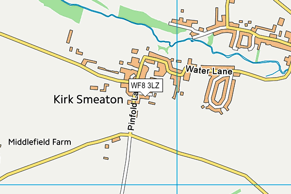 WF8 3LZ map - OS VectorMap District (Ordnance Survey)