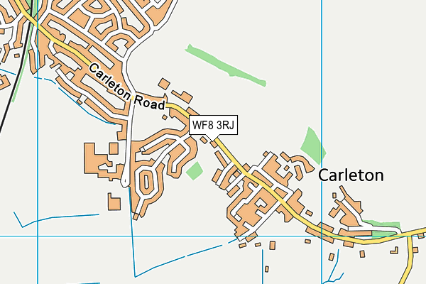 WF8 3RJ map - OS VectorMap District (Ordnance Survey) WF8 3RJ map - OS VectorMap District (Ordnance Survey)