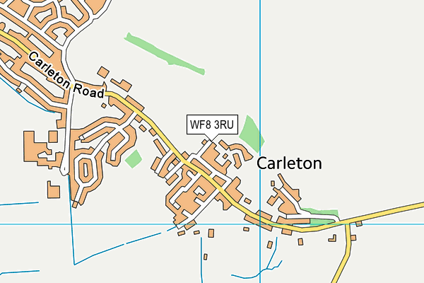 WF8 3RU map - OS VectorMap District (Ordnance Survey) WF8 3RU map - OS VectorMap District (Ordnance Survey)